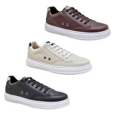 KIT 3 Pares De Tenis Casual Confortável Masculino-Masculino