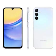 Smartphone Samsung Galaxy A15 5G 128GB - Azul Claro, RAM 4GB, Tela 6.5", Câmera 50MP + Selfie 13MP