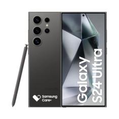 Smartphone Samsung Galaxy S24 Ultra, Galaxy AI, Selfie de 12MP, Tela de 6.8" 1-120Hz, 256GB, 12GB RAM - Titânio Preto