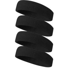 Tanluhu Bandanas esportivas para homens e mulheres, faixa de suor de tecido felpudo para tênis, corrida, basquete, malhar, executar - faixa de cabeça de algodão atlética para uso ao ar livre