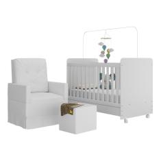 Berço Americano Puff Bambino Multimóveis Mp4107 Branco