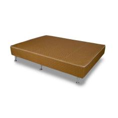 Cama Box Base Casal Hotelaria Orthotel Tecido Brown (138x188x24) - Ort