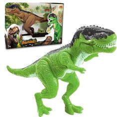 Boneco Dinossauro Tiranossauro Rex Com Som E Luz Crianças Dm Toys, Ver