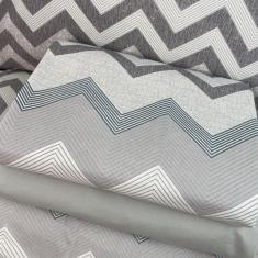 Jogo Cama Lençol King 180 Fios Sonhare Boston Cinza