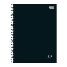 Caderno Universitário 1 Matéria 160 Folhas Tilibra Zip Preto