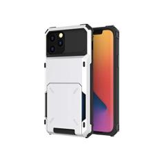 SORAKA Capa para iPhone 12 Pro com porta-cartões Capa para carteira iPhone 12 Pro Capa PC TPU 2 em 1 de camada dupla Capa à prova de choque com capacidade para 5 cartões