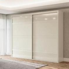 Guarda Roupa 2 Portas de Correr 2 Gavetas 267cm 100% MDF - Dalla Costa