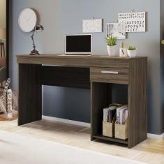Mesa de Escritório 108cm 1 Gaveta Office NT 2070 Notável Móveis Nogal Trend