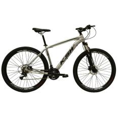  Bicicleta Aro 29 Ksw Xlt Câmbios Shimano 24v K7 Freios Hidráulicos Garfo Com Trava - Prata\Preto