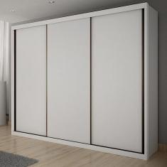 Guarda Roupa Casal 3 Portas 6 Gavetas Vegas Branco