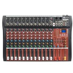 MXT Mesa de Som MX-12U 12 Canais Console de Áudio XLR TRS