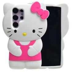 MONEHOYSY Capa traseira de silicone macio com desenho animado para Samsung Galaxy S23 Fe 6,4 polegadas | Moda, fofa, 3D, gatinho fofo, Kawaii, animal, gel, à prova de choque, para crianças, mulheres