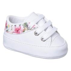 Tenis Sapatinho de Bebe Cadarço Primeiros Passos Confortavel TB56 - HB