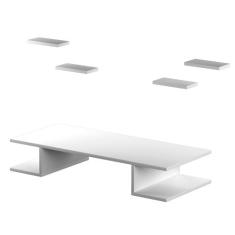 Mesa Suspensa Para Trabalho Home Office Mdf Alta Qualidade Resistente 