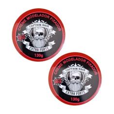 Creme Modelador Captain Hair Efeito Teia 130g - Kit C/ 2un