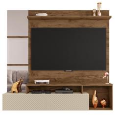 Painel Bancada Para Tv Até 65 Polegadas Marrom Inbox Caemmun