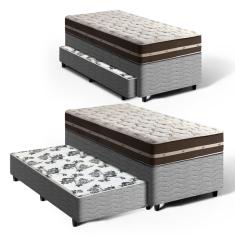Cama Box Bicama Com Colchão De Molas Solteiro Anjos Classic S