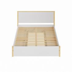 Cama Queen 4 Gavetas íris Cabecasa Madeiramadeira Branco-natural