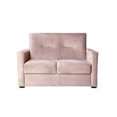 Sofá 2 Lugares Pequeno Alice E Porta Controle Herreiro Rosa Bebe