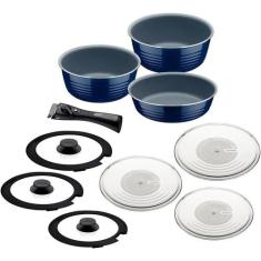 Jogo de Panelas Multiuso Tramontina Itria em Alumínio Cabo Removível A