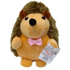 Porco Espinho Pelúcia Fofinho Rosa Ou Verde 17Cm