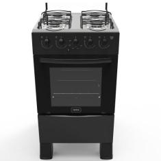 Fogão 4 Bocas A Gás Acendimento Automático Realce Bivolt Cr201 Preto P