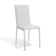 Conjunto 2 Cadeiras Amsterdã Crome Kappesberg Cromado/Branco