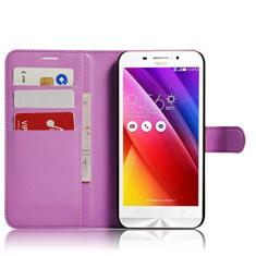 Capa ASUS ZenFone MAX/Zc550 KL, capa carteira flip de couro PU premium com compartimento para cartão, suporte e fecho magnético [capa interior à prova de choque de TPU] Compatível com ASUS ZenFone