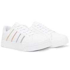 Tênis Branco Feminino Casual Academia Treino Malhar BF Shoes…