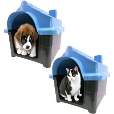 2x Casinhas Pet Cachorro Gato Conforto e Segurança Casa N2 - Supri Pet