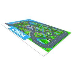 Pista Para Carrinhos Miniatura Cidade Almeria 100X50Cm - Plimshop