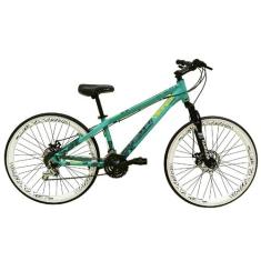 Bicicleta Aro 26 Vikingx Tuff Azul 21v Alumínio Câmbio Shimano Freio a