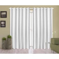 Cortina Corta Luz 2,00m X 1,80m 100% Blackout PVC Branca Para Sala Ou 