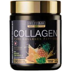 Colágeno Hidrolisado Peptídeos Puro 160g Abacaxi c/ Hortelã