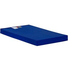 Colchão Solteiro Espuma D33 Hospitalar Impermeável Cristal Napa Azul (88x188x12) - Polar
