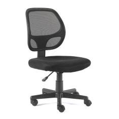 Cadeira de Escritório Secretária Giratória Oxford Preta - Mobly