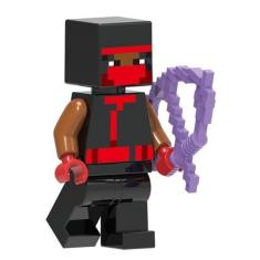 Boneco Blocos De Montar Ninja Minecraft