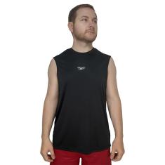 Camiseta Sem Manga Masculina, Speedo, Interlock, Tecnologia Fastdry , Tamanho G - Preto