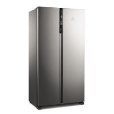 Geladeira Electrolux Frost Free Side By Side 435L IS4S com Tecnologia AutoSense, Painel Digital e Turbo Freezer - Inox 110