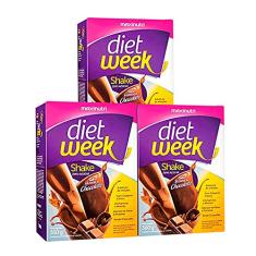 Kit 03 Diet Week Shake Mousse de Chocolate 360g Loja Maxinutri