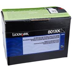 Lexmark Toner preto 801XK programa de retorno de rendimento extra alto rendimento