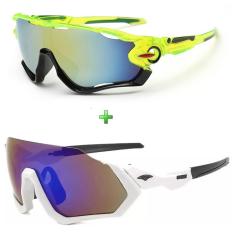 Óculos de Sol Esportivo Espelhado Mtb Speed Kit 2 Unidades-Unissex