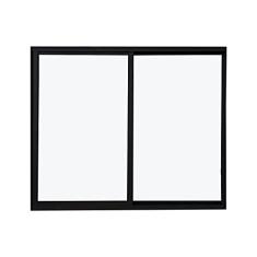 Janela de Alumínio 100x120cm 2 Folhas Fortline Atlântica Preto
