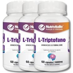 KIT 03 L-TRIPTOFANO 60CAPS NUTRIVITALLE
