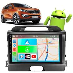Kit Multimidia 9 Sportage 2011-2016 Android Waze WiFi GPS - E-Carplay,