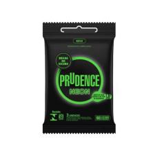 Preservativo Prudence Neon Lubrificado Com 03 Unidades