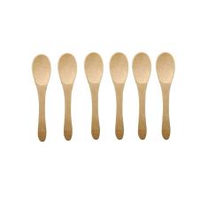 Conjunto De 6 Mini Colheres De Bambu Oikos