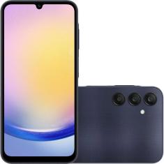 Smartphone Samsung Galaxy A25 5G 256GB 8GB de RAM Tela Infinita de 6.5" Câmera Traseira Tripla 50MP OIS + 8MP + 2MP - Azul Escuro