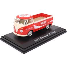 Miniatura Volkswagen Kombi T1 1962 Coca Cola T1 Escala 1/43