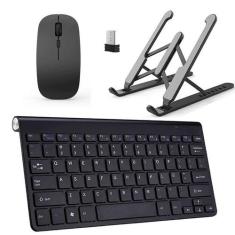 Teclado Mouse Slim e Suporte Preto para Notebook Dell - Global Cases